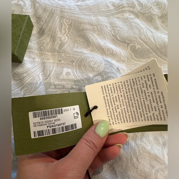 Authentic Gucci Horsebit Web Design Silk Scarf Twilly Bandeau Full Inclusion - Picture 11 of 13